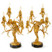 Macklowe Gallery Maurice Bouval Pair of Gilt Bronze "Obsession et Reve" Candelabra