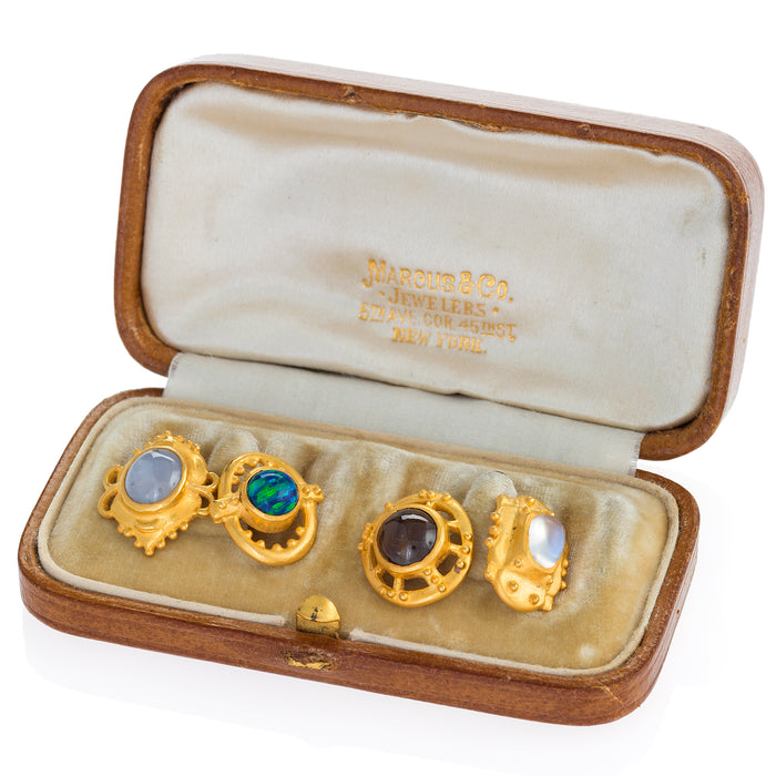 Macklowe Gallery Marcus & Co. Gemstone Cuff Links