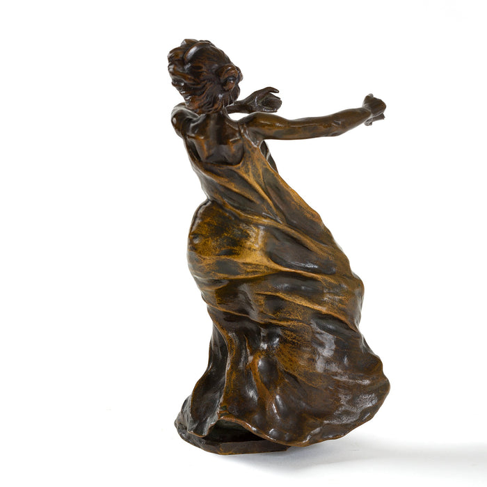 Macklowe Gallery François-Rupert Carabin Bronze Castanet Dancer Sculpture