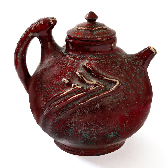 Macklowe Gallery Pierre-Adrien Dalpayrat Glazed Ceramic Teapot