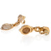 Macklowe Gallery Cartier Gold and Diamond Pendant Earrings