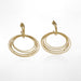 Macklowe Gallery Gold Hoop Kinetic Earrings