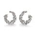 Macklowe Gallery Front-Facing Diamond Hoop Earrings