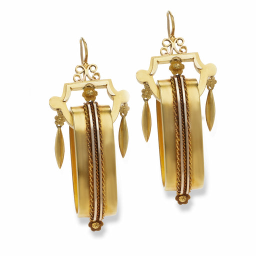 Macklowe Gallery Revival 15k Gold Pendant Earrings