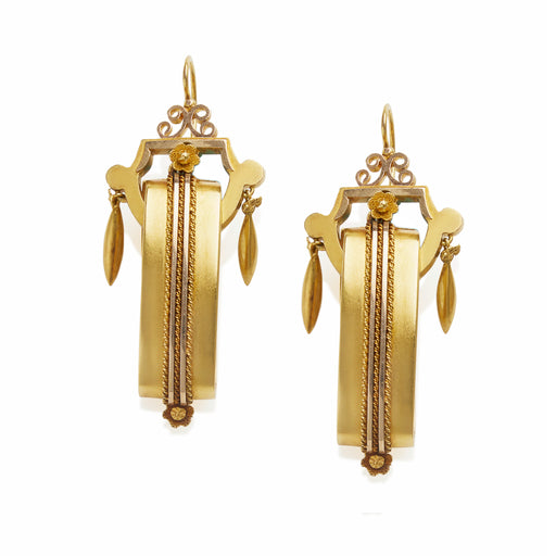 Macklowe Gallery Revival 15k Gold Pendant Earrings