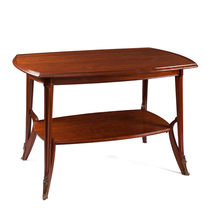 Louis Majorelle Mahogany Two-Tiered Center Table