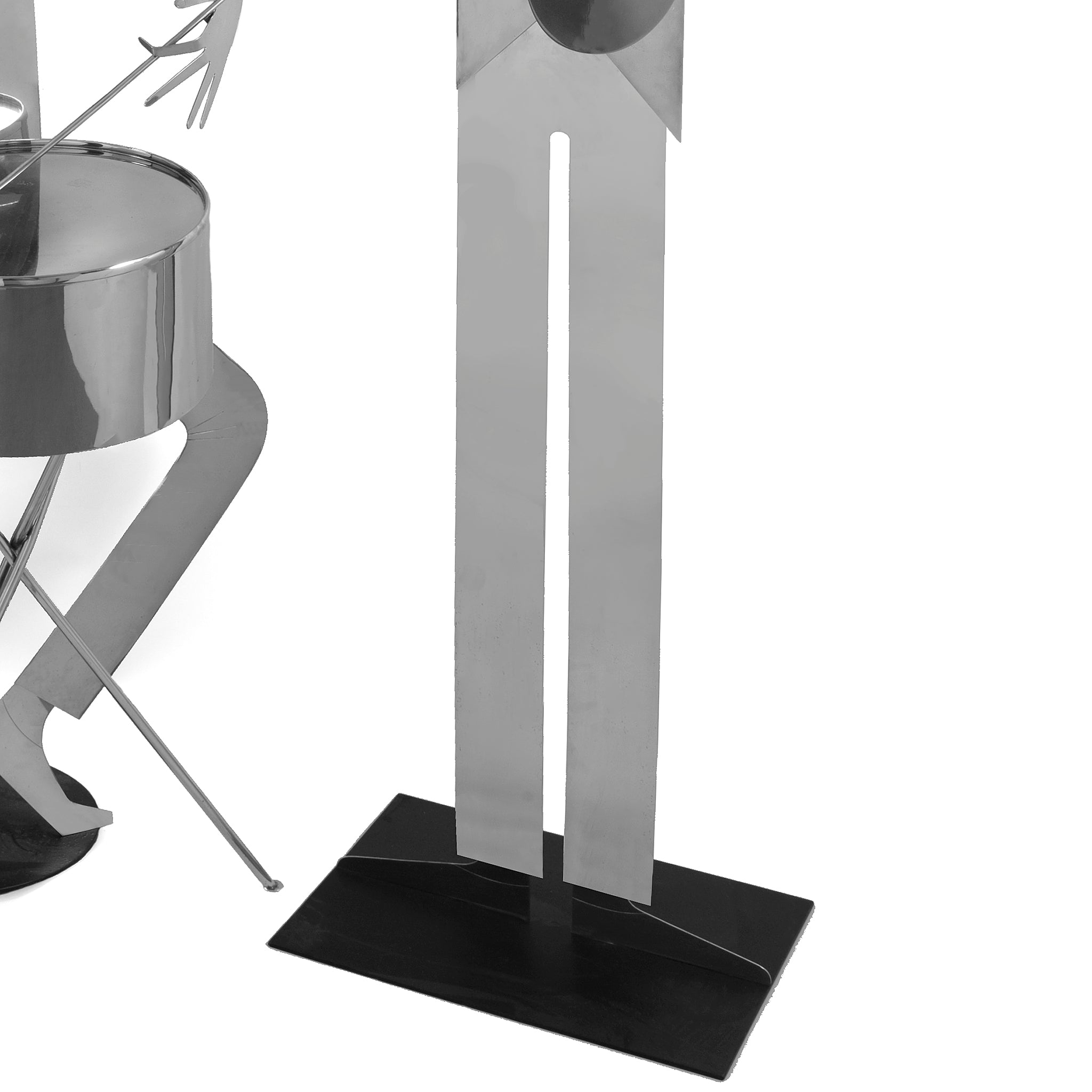 Macklowe Gallery | Franz Hagenauer Pair of Nickel-Plated Jazz Band