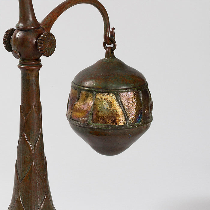 Macklowe Gallery Tiffany Studios New York "Counterbalance Damascene" Desk Lamp