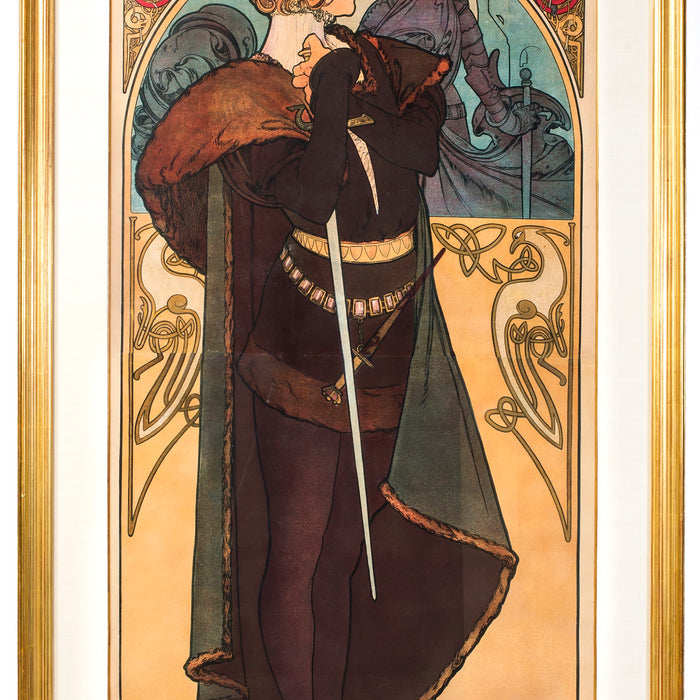 Alphonse Mucha "Hamlet" Lithograph