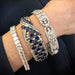 Macklowe Gallery Boucheron Paris Untreated Sapphire and Diamond Bracelet