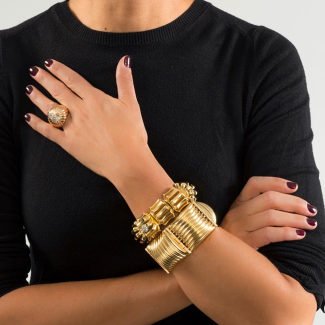 Omega gold bracelet clearance watch