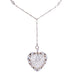 Macklowe Gallery Diamond and Platinum-Topped Gold "Puffed Heart" Locket Necklace