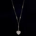 Macklowe Gallery Diamond and Platinum-Topped Gold "Puffed Heart" Locket Necklace