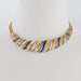 Macklowe Gallery Sapphire and Diamond Gold Torsade Necklace