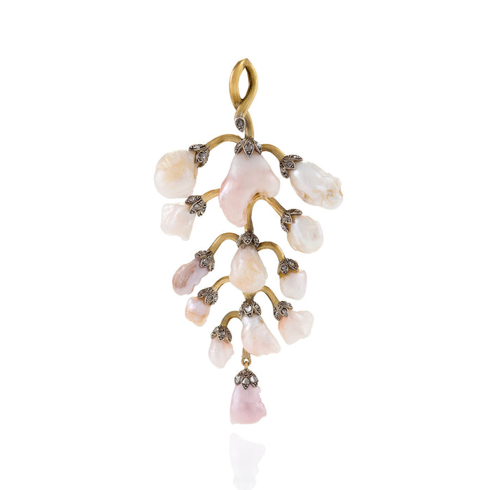 Macklowe Gallery Freshwater Pearl Wisteria Pendant Necklace