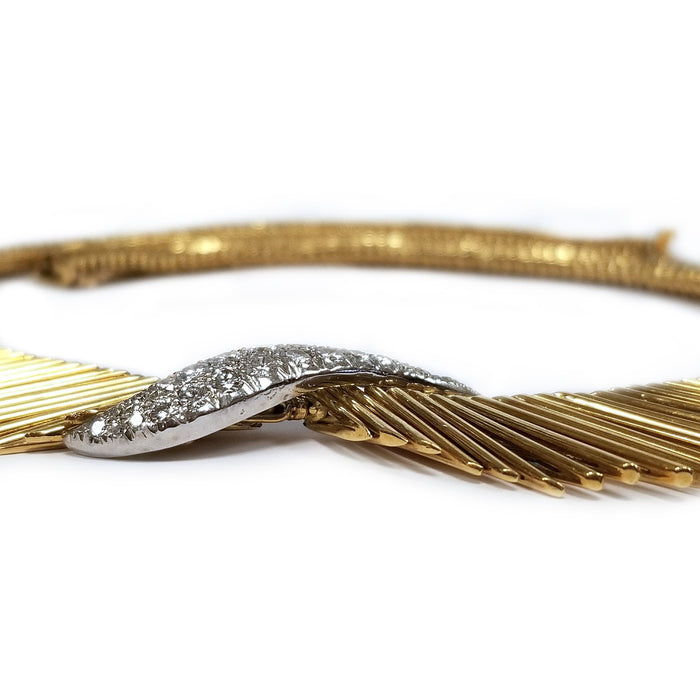 Macklowe Gallery Van Cleef & Arpels "Angel Hair" Gold and Diamond Necklace