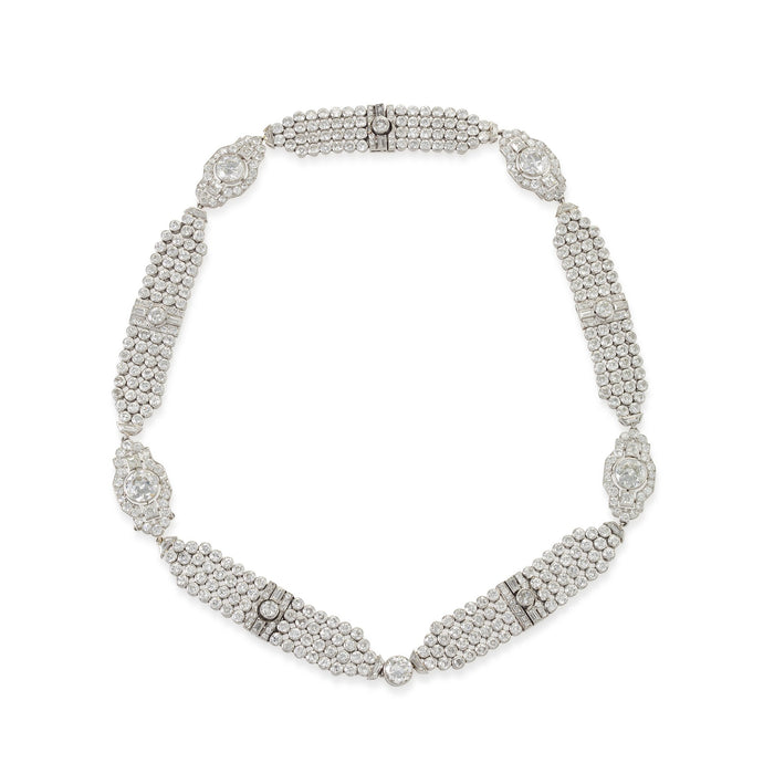 Macklowe Gallery Convertible Diamond Collar Necklace