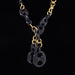 Macklowe Gallery Gucci Exotic Wood and Gold Link Necklace