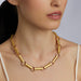 Macklowe Gallery English 15K Bi-color Rose and Yellow Gold Necklace