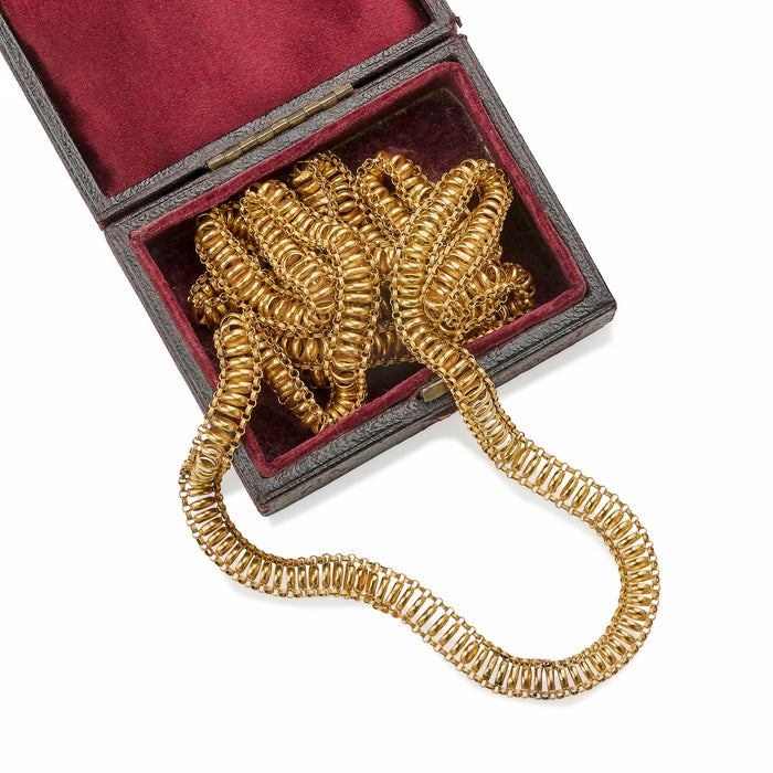 Macklowe Gallery Georgian Longchain 18K Gold Necklace