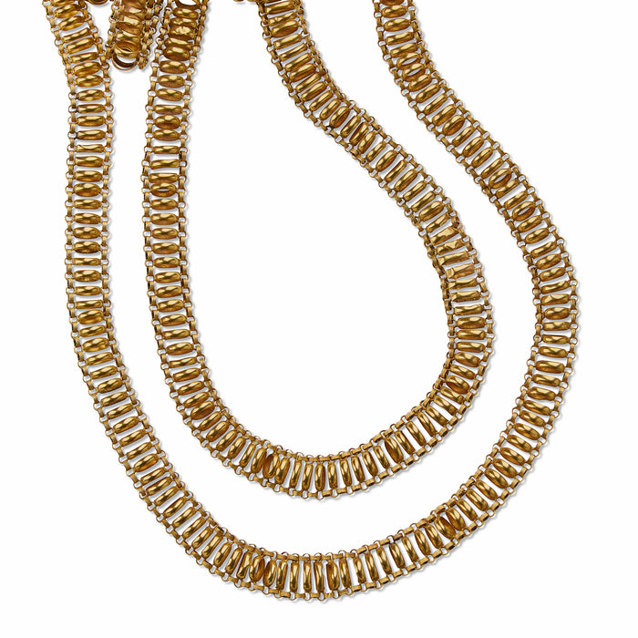 Macklowe Gallery Georgian Longchain 18K Gold Necklace