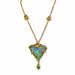 Macklowe Gallery Marcus & Co. Black Opal and Enamel Pendant Necklace