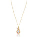 Macklowe Gallery Moonstone and Ruby Gold Pendant Necklace