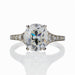 Macklowe Gallery Oval Cushion-Cut Diamond Ring