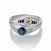 Macklowe Gallery Sapphire and Diamond Twin Stone Ring