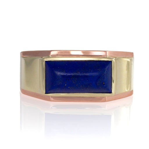 Macklowe Gallery J.R. Wood & Sons Lapis Cabochon Ring