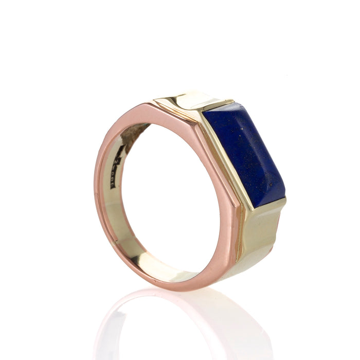 Macklowe Gallery J.R. Wood & Sons Lapis Cabochon Ring