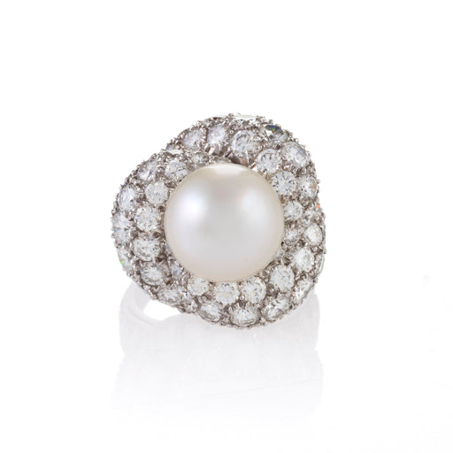 Macklowe Gallery South Sea Pearl and Diamond Ring