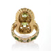 Macklowe Gallery Marcus & Co. Double Peridot and Diamond Ring