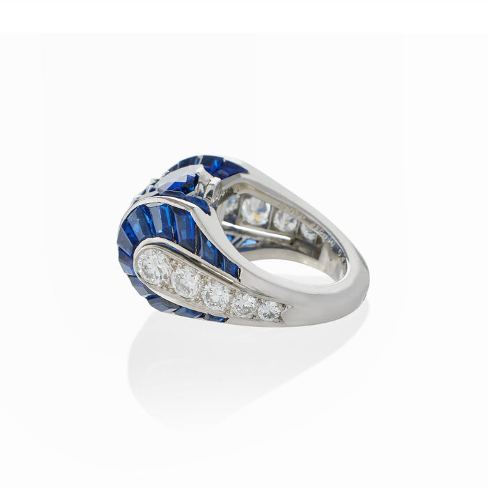 Macklowe Gallery Van Cleef & Arpels Paris No-Heat Burma Sapphire Ring