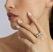 Macklowe Gallery English Opal and Rose-cut Diamond Three Stone Ring