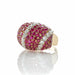 Macklowe Gallery Van Cleef & Arpels Paris Ruby and Diamond Bombé Ring