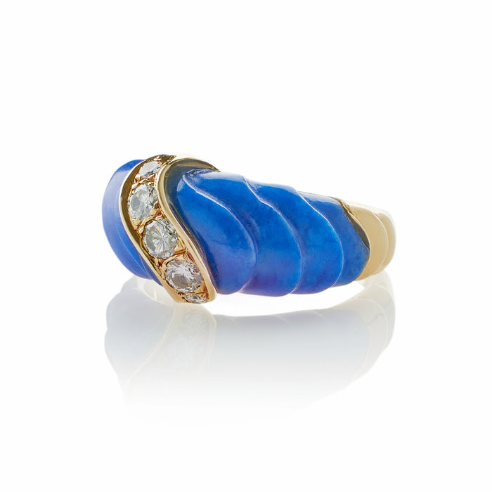 Macklowe Gallery  Van Cleef & Arpels Lapis and Diamond Ring