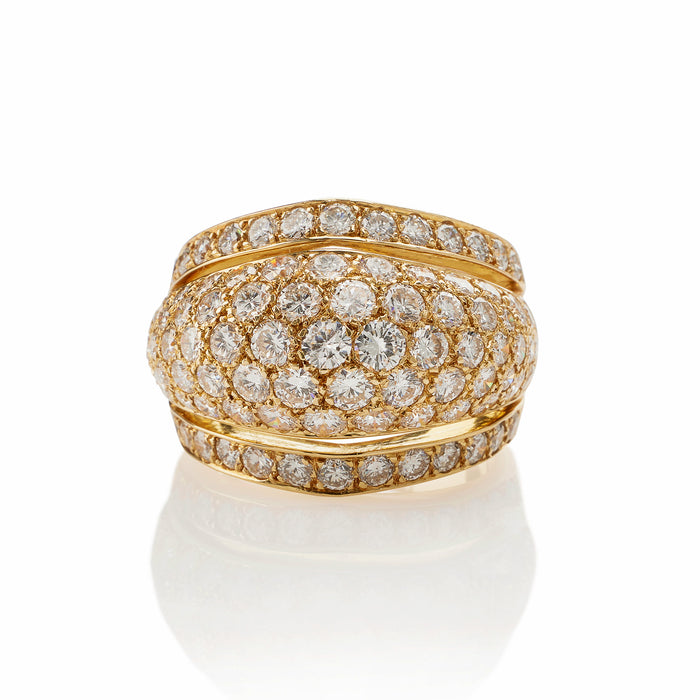 Macklowe Gallery Cartier Paris Bombé Diamond Ring