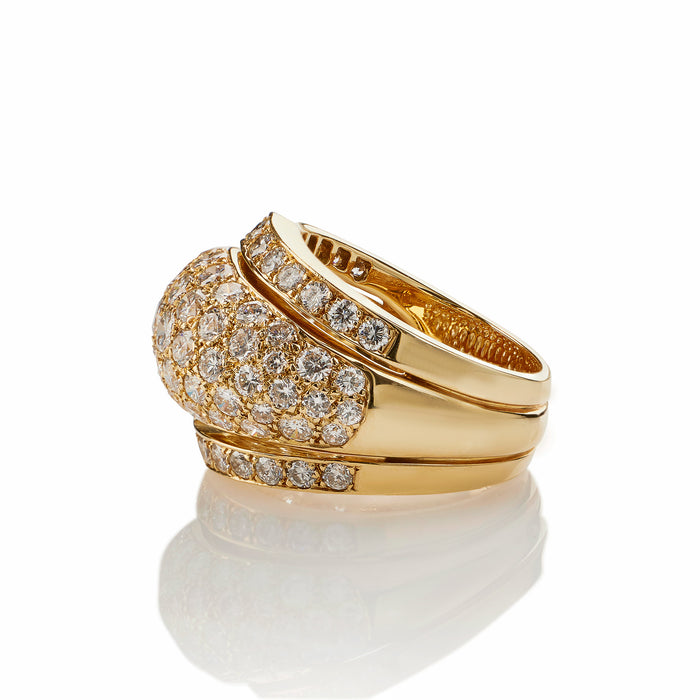 Macklowe Gallery Cartier Paris Bombé Diamond Ring