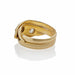 Macklowe Gallery Sapphire and Diamond Twinstone Double Snake Ring