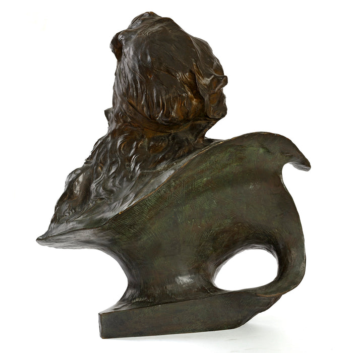 Macklowe Gallery Paul-François Berthoud Bronze Portrait of Sarah Bernhardt