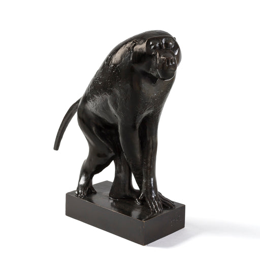 Macklowe Gallery Georges Lucien Guyot "Babouin" Bronze Sculpture