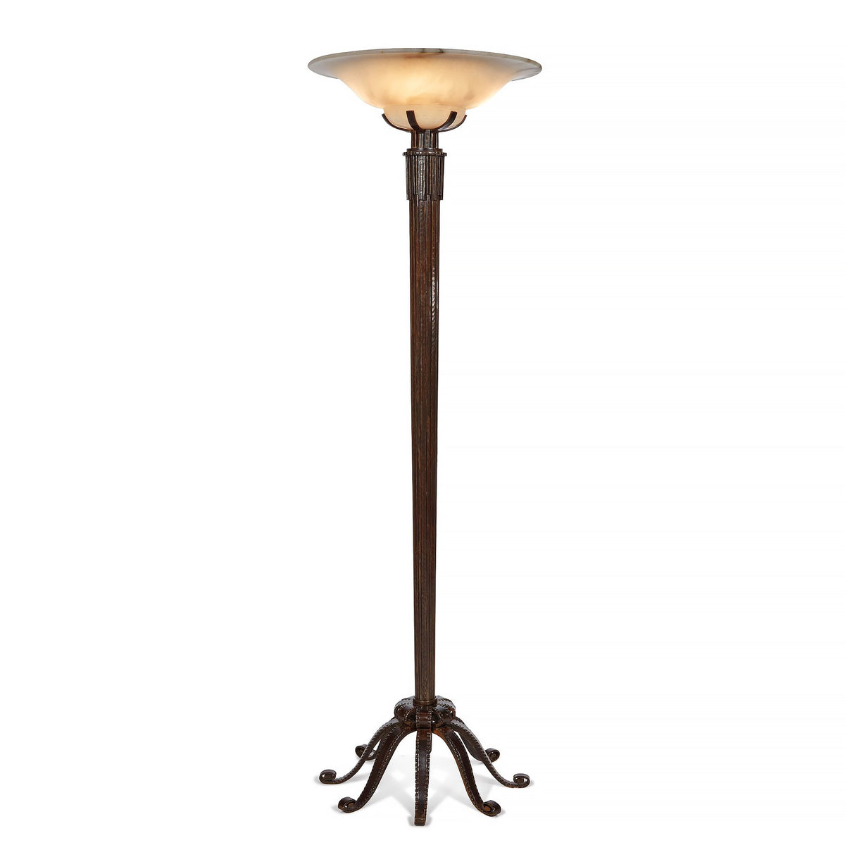 Wrought iron floor lamp on sale