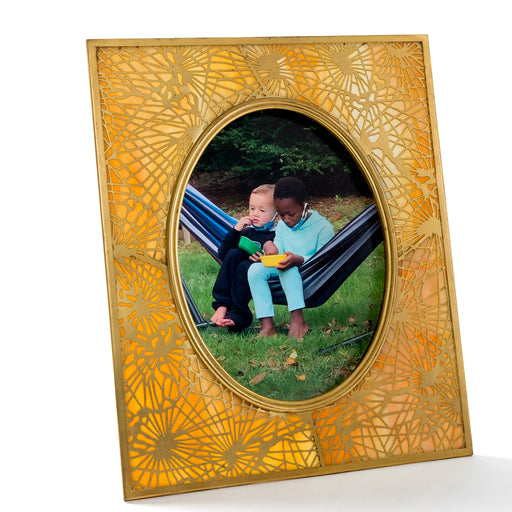 Macklowe Gallery Tiffany Studios New York "Pine Needle" Gilt Bronze Photo Frame