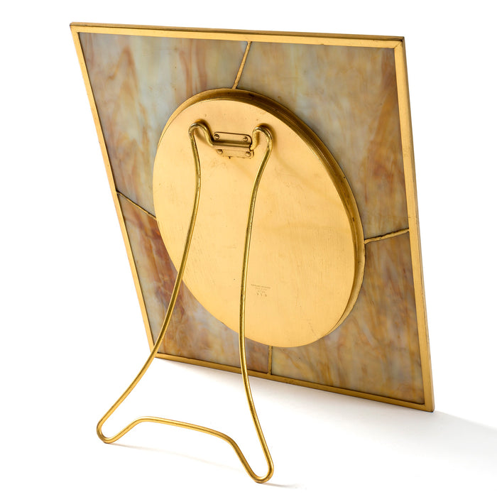 Macklowe Gallery Tiffany Studios New York "Pine Needle" Gilt Bronze Photo Frame