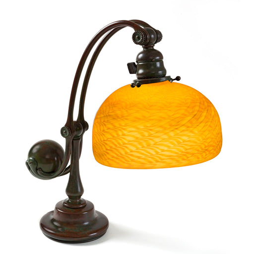 Macklowe Gallery Tiffany Studios New York "Counter Balance" Damascene Table Lamp