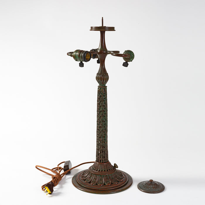 Macklowe Gallery Tiffany Studios New York "Gentian" Flared Table Lamp
