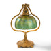 Macklowe Gallery Tiffany Studios  "Zodiac Damascene Harp" Desk Lamp