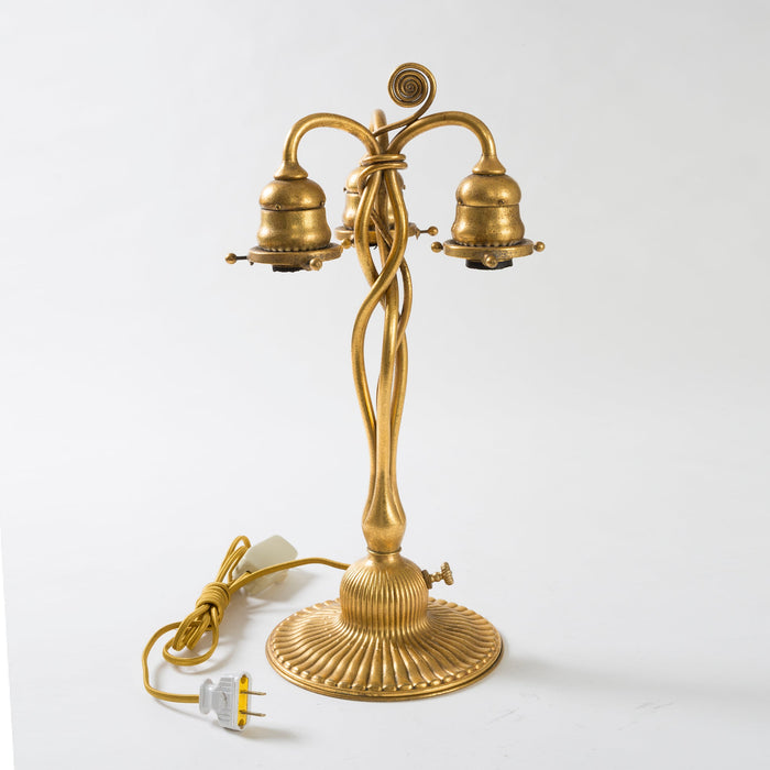Macklowe Gallery Tiffany Studios New York "Newell Post" Favrile Glass Desk Lamp