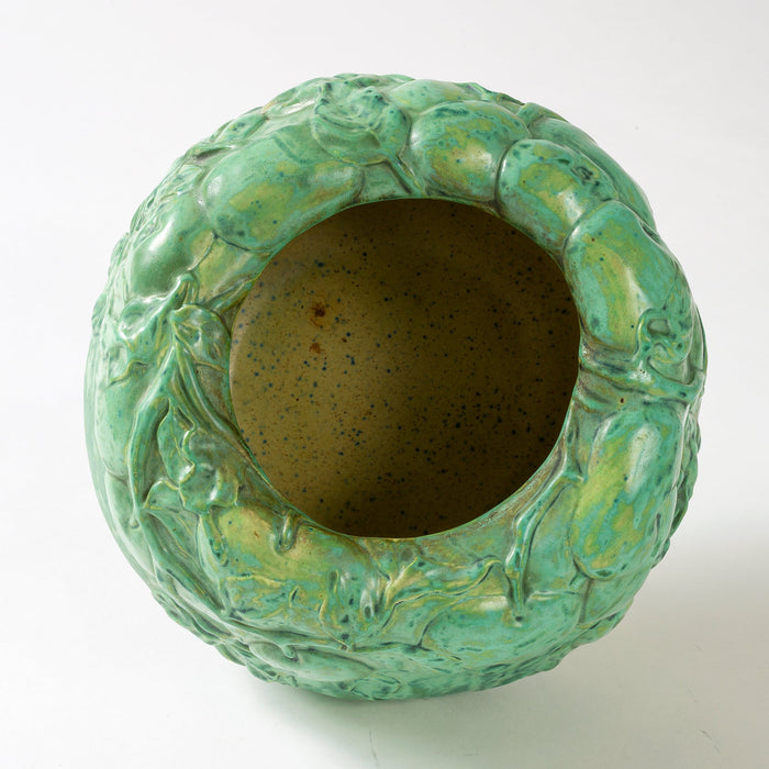 Macklowe Gallery Louis Comfort Tiffany Pottery "Tomato" Vase